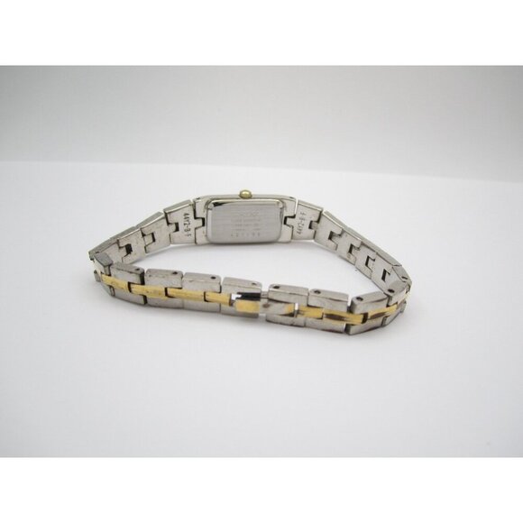 Women Seiko Quartz WR Analog 13mm Tank Watch (H889) "New Battery" 2E20-0AY0 - Picture 10 of 12